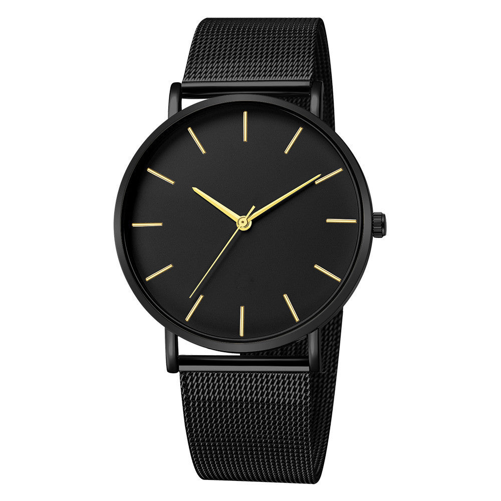 Men's fashion no LOGO watch ladies minimalist style mesh with quartz watch Geneva watch watch