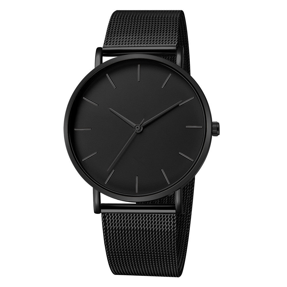 Men's fashion no LOGO watch ladies minimalist style mesh with quartz watch Geneva watch watch