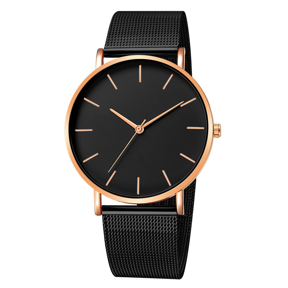 Men's fashion no LOGO watch ladies minimalist style mesh with quartz watch Geneva watch watch