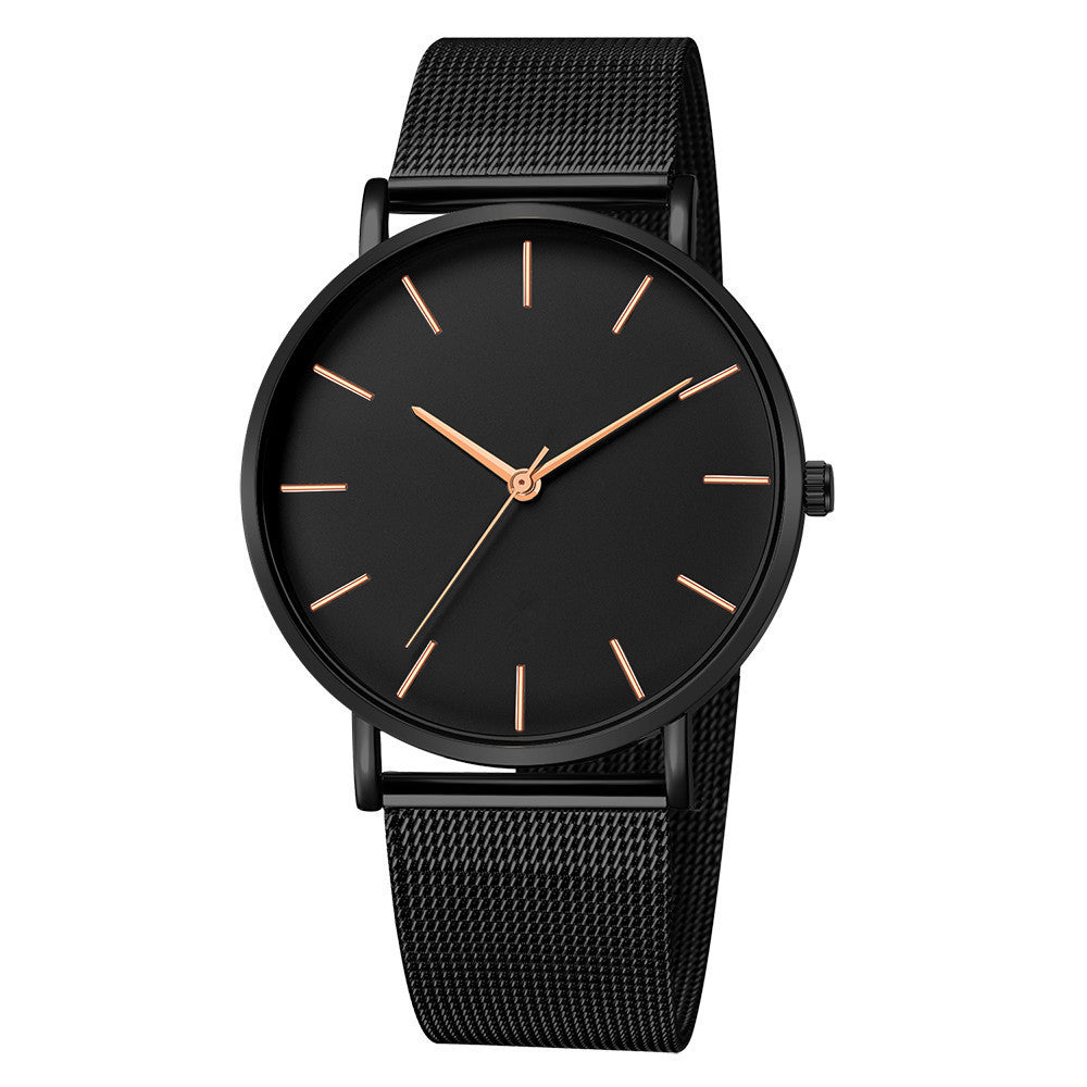 Men's fashion no LOGO watch ladies minimalist style mesh with quartz watch Geneva watch watch