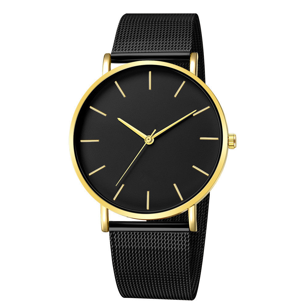 Men's fashion no LOGO watch ladies minimalist style mesh with quartz watch Geneva watch watch