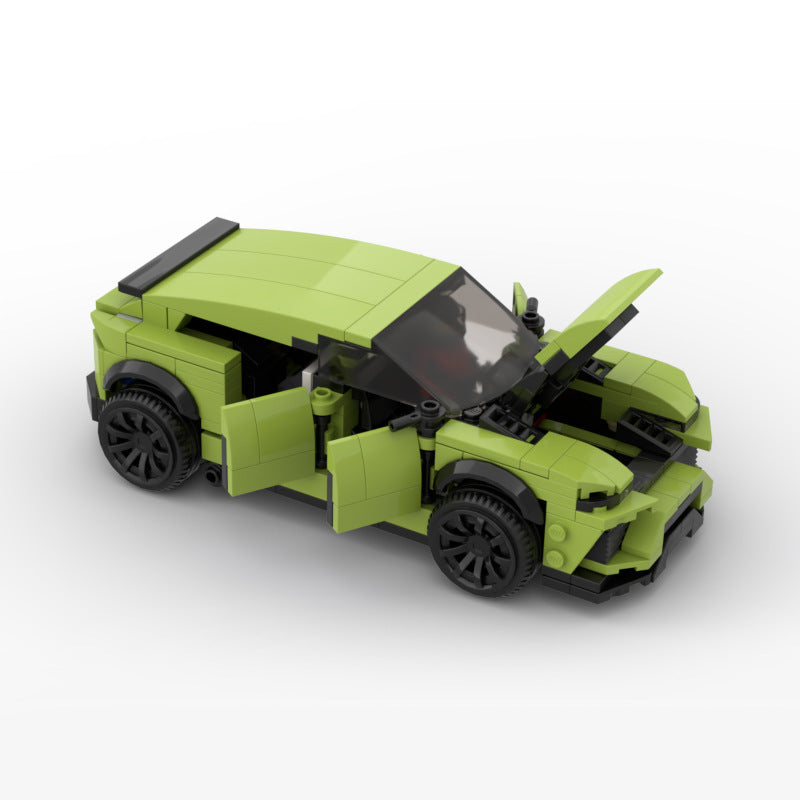 MOC blocks are compatible with LEGO 39112 Limbokini Urus and trailer luxury SUV car models