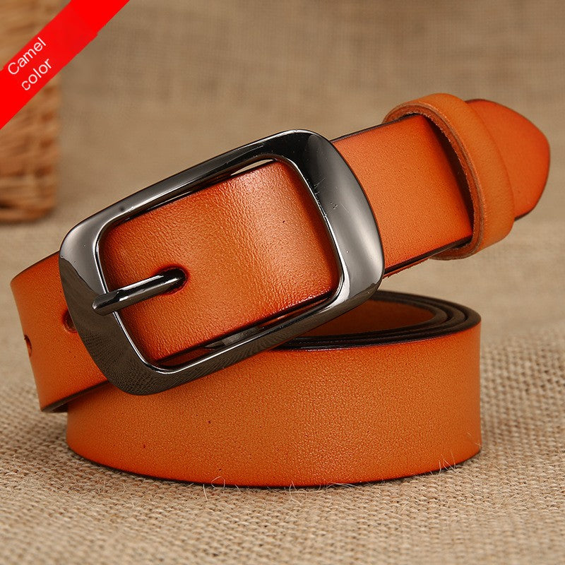 women's pin buckle belt