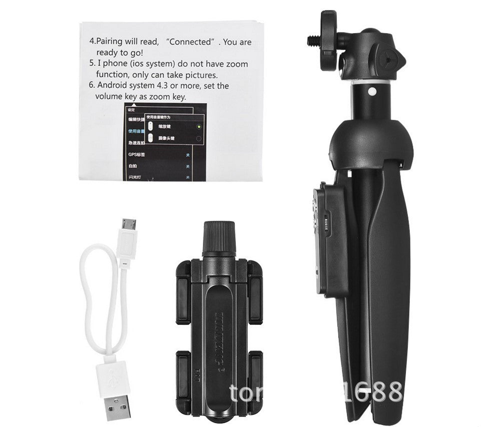 YT-9928 Multifunction Selfie Stick Tripod with Bluetooth Remote Shutter