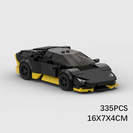 MOC building blocks are compatible with LEGO assembly Lamborghini Hurricane 8 Grid Racing speed Series building blocks