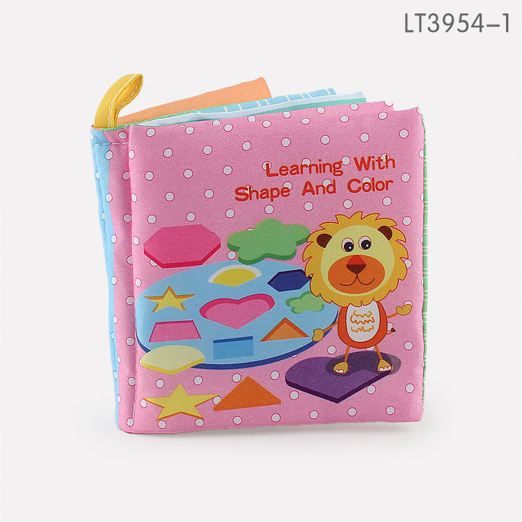 Baby cloth book early education toys baby English cognition palm book r not broken with ringing paper BB call