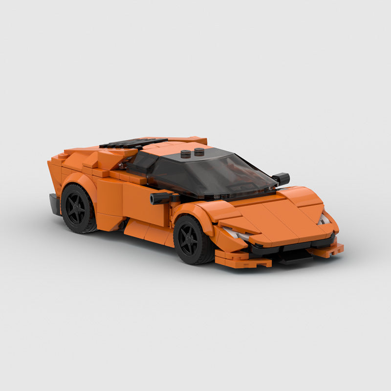 MOC building blocks are compatible with LEGO assembly Lamborghini Hurricane 8 Grid Racing speed Series building blocks