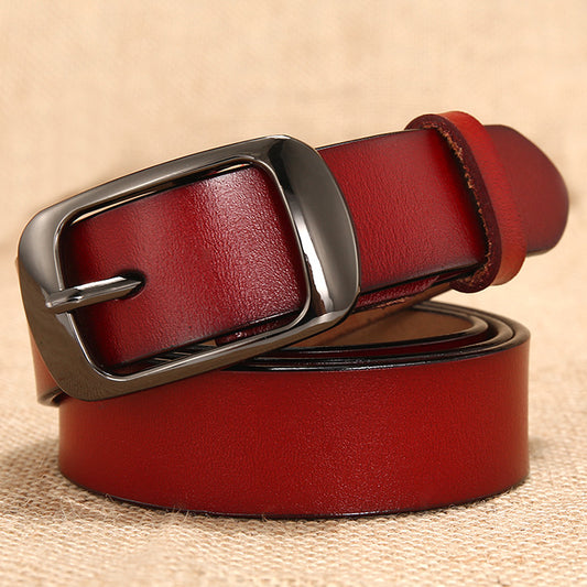 women's pin buckle belt