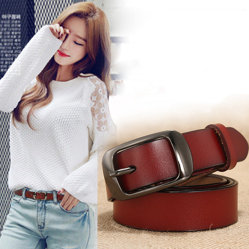 women's pin buckle belt