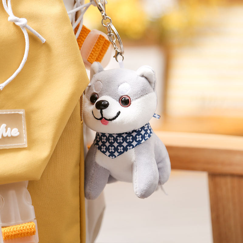 Cartoon puppy plush pendant Shiba Inu doll four-inch claw machine claw machine doll gift throwing stationery store