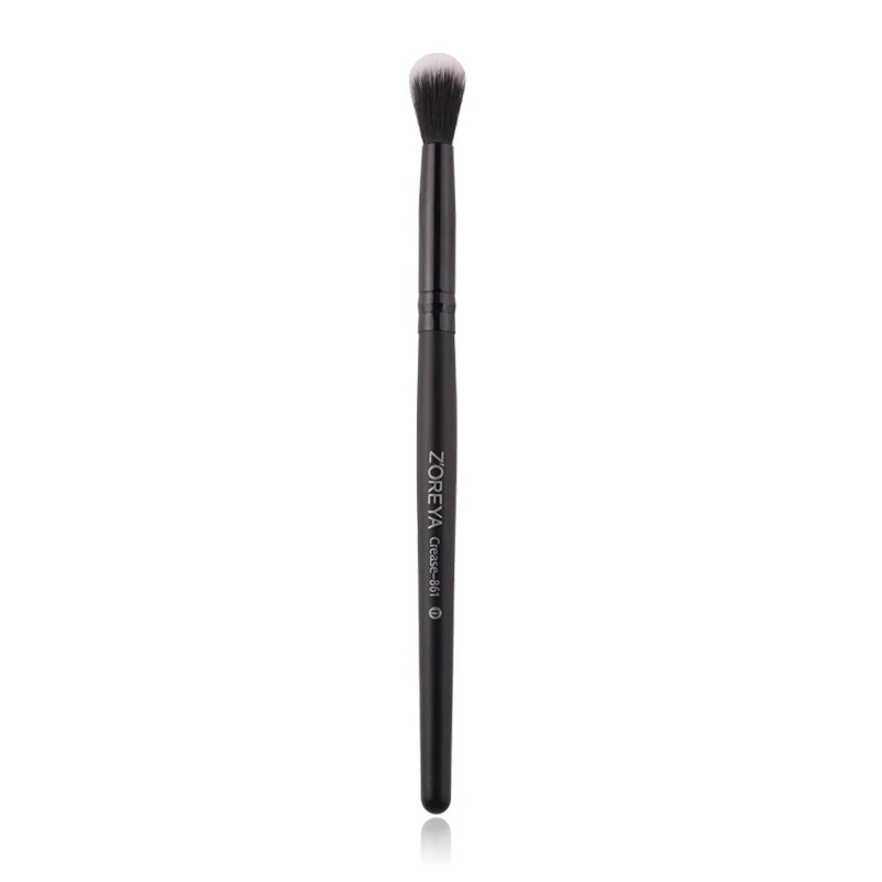 ZOREYA Black Crease Eye Shadow Makeup Brushes Soft Synthetic Hair Portable Eye Makeup Set Travel Cosmetic Brush For Make Up