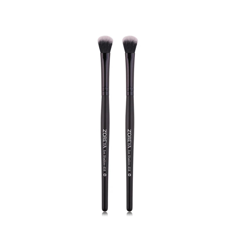 ZOREYA Black Crease Eye Shadow Makeup Brushes Soft Synthetic Hair Portable Eye Makeup Set Travel Cosmetic Brush For Make Up