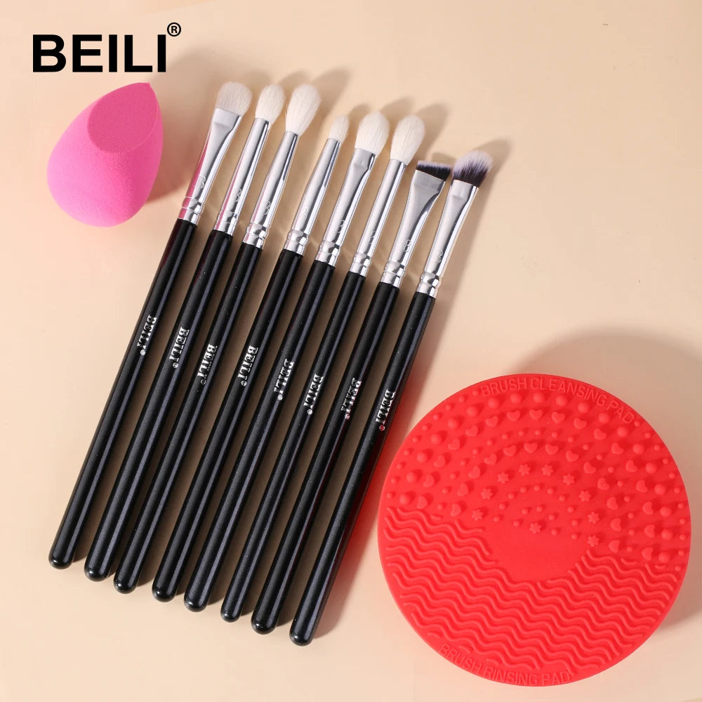 BEILI Black Big Powder Makeup Brushes Really Soft Foundation Highlight Single Professional Wool Fiber Brush Beauty Make up Tools