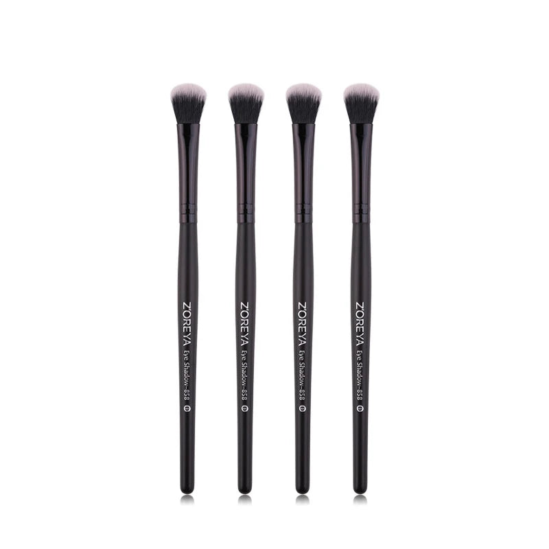 ZOREYA Black Crease Eye Shadow Makeup Brushes Soft Synthetic Hair Portable Eye Makeup Set Travel Cosmetic Brush For Make Up