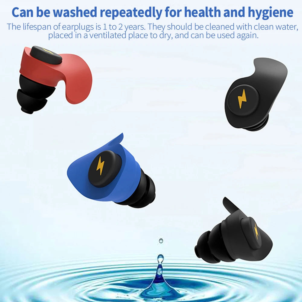 Ear Plugs Sleep Silicone Black Soundproof Tapones Oido Ruido Noise Reduction Filter For Ears Earplug Soft Foam Sleeping Earplugs