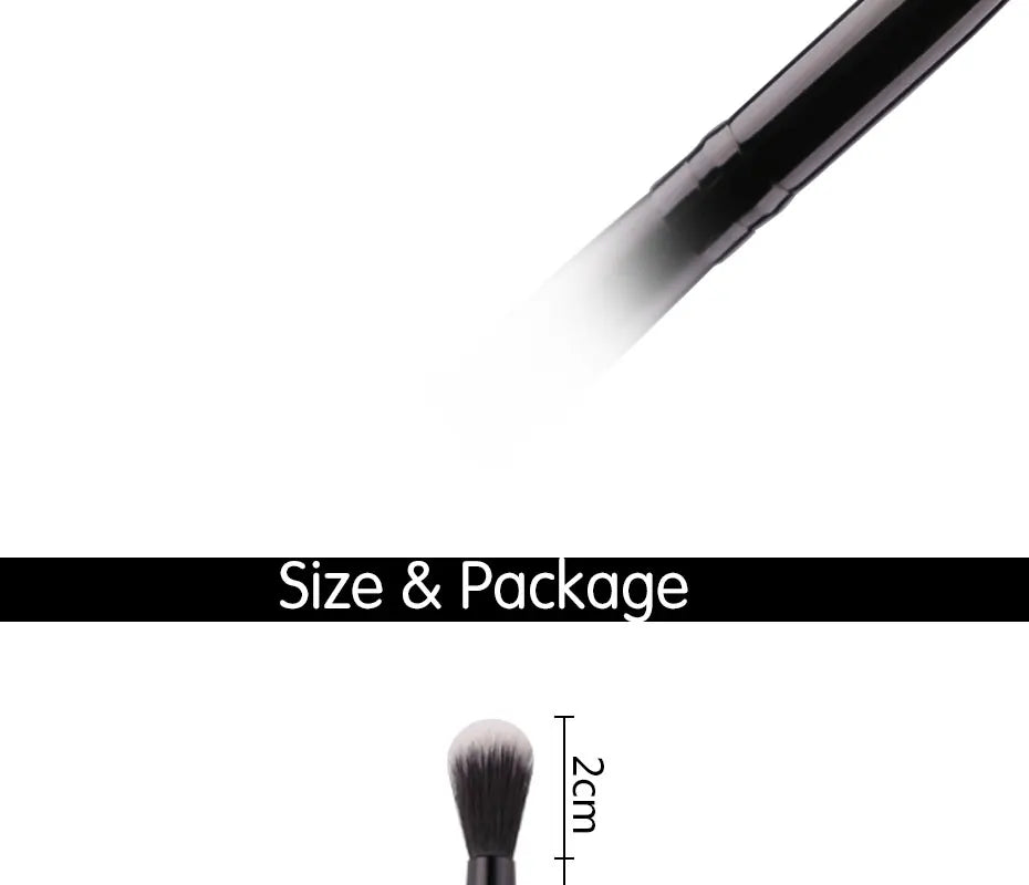 ZOREYA Black Crease Eye Shadow Makeup Brushes Soft Synthetic Hair Portable Eye Makeup Set Travel Cosmetic Brush For Make Up