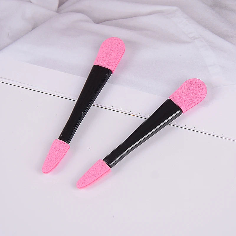 10pcs Portable Eye Shadow Brushes Powder Brush Double Ended Eyeshadow Applicator Pro Sponge Eye Shadow Make Up Supplies