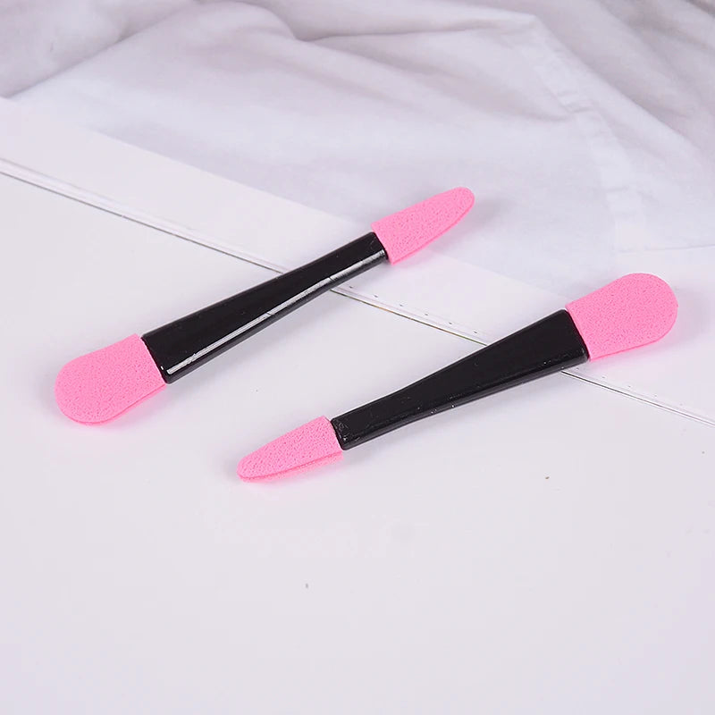 10pcs Portable Eye Shadow Brushes Powder Brush Double Ended Eyeshadow Applicator Pro Sponge Eye Shadow Make Up Supplies