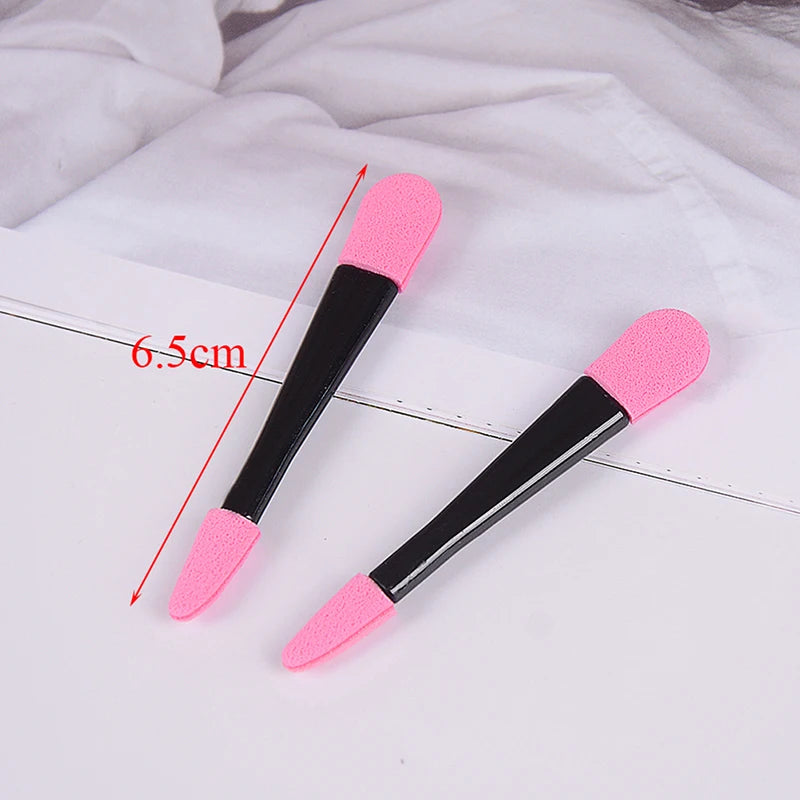 10pcs Portable Eye Shadow Brushes Powder Brush Double Ended Eyeshadow Applicator Pro Sponge Eye Shadow Make Up Supplies