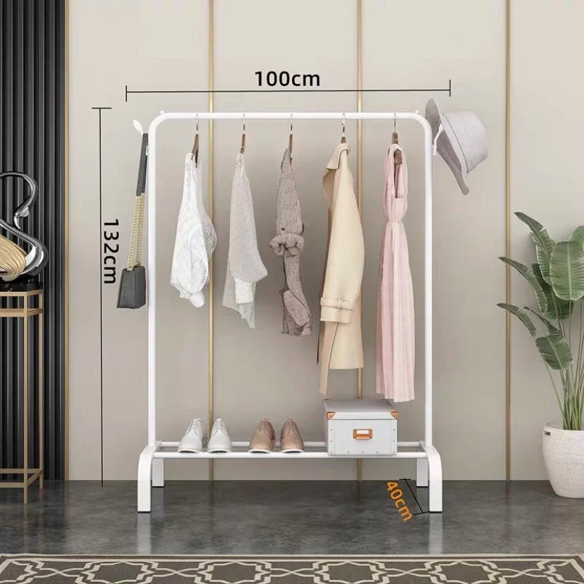 Hot sale good quality luxury metal coat clothes hanger rack stand space saving