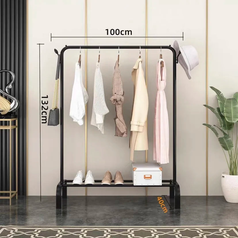 Hot sale good quality luxury metal coat clothes hanger rack stand space saving