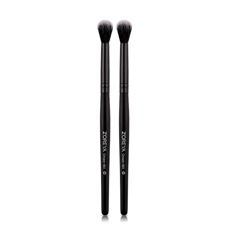 ZOREYA Black Crease Eye Shadow Makeup Brushes Soft Synthetic Hair Portable Eye Makeup Set Travel Cosmetic Brush For Make Up