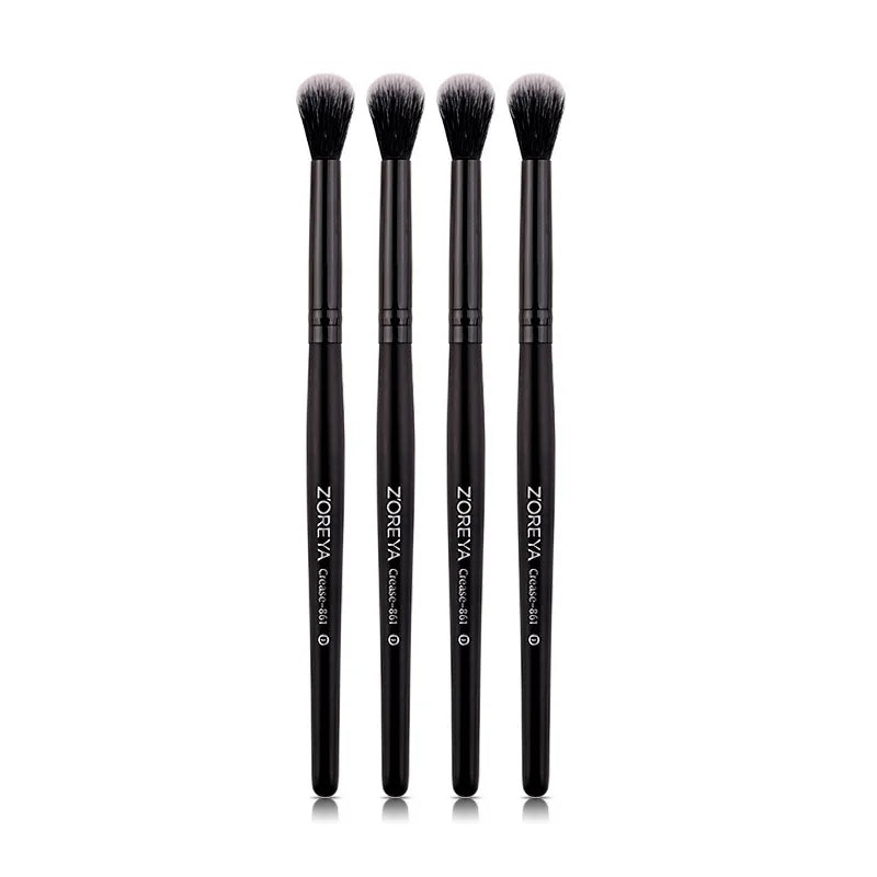 ZOREYA Black Crease Eye Shadow Makeup Brushes Soft Synthetic Hair Portable Eye Makeup Set Travel Cosmetic Brush For Make Up