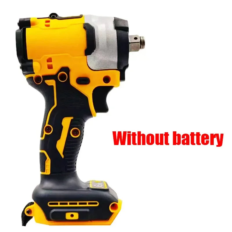 Fit for Dewalt 18V 20V Battery Brushless Impact Wrench Electric Screwdriver 500N.M 2-in-1 Cordless Driver Repair Power Tools