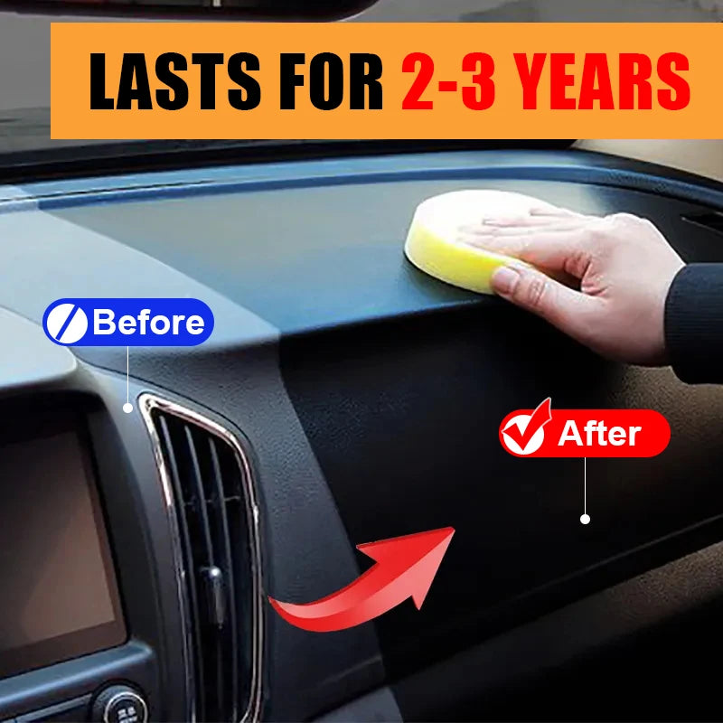 Car Plastic Restorer Back To Black Gloss Auto Interior Leather & Panel Renewal Wax Coating Agent Auto Polish And Repair Coating