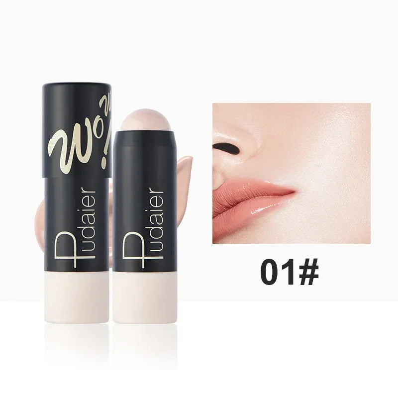 12 Color Matte Foundation Stick Lightweight Makeup Breathable Foundation Cream for Dark Skin Lasting Oil Control Base Make Up