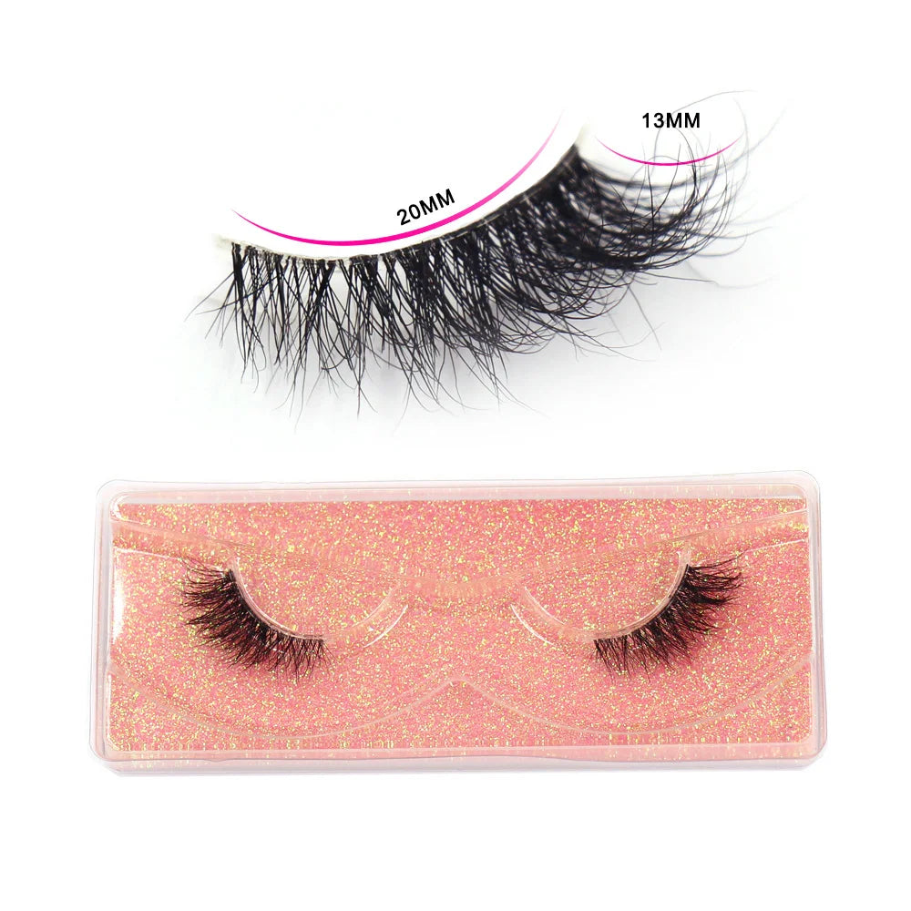 Maquillaje Mink Lashes 3D Half False Eyelash Make Up Lashes Extension Natural short False Cils Clear Band Hand Made Lashes H03