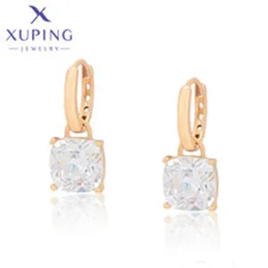 Xuping Jewelry Fashion Luxury Romantic Серьги Women Drop Earrings with Synthetic Cubic Zirconia for Valentine's Day Gift 27656