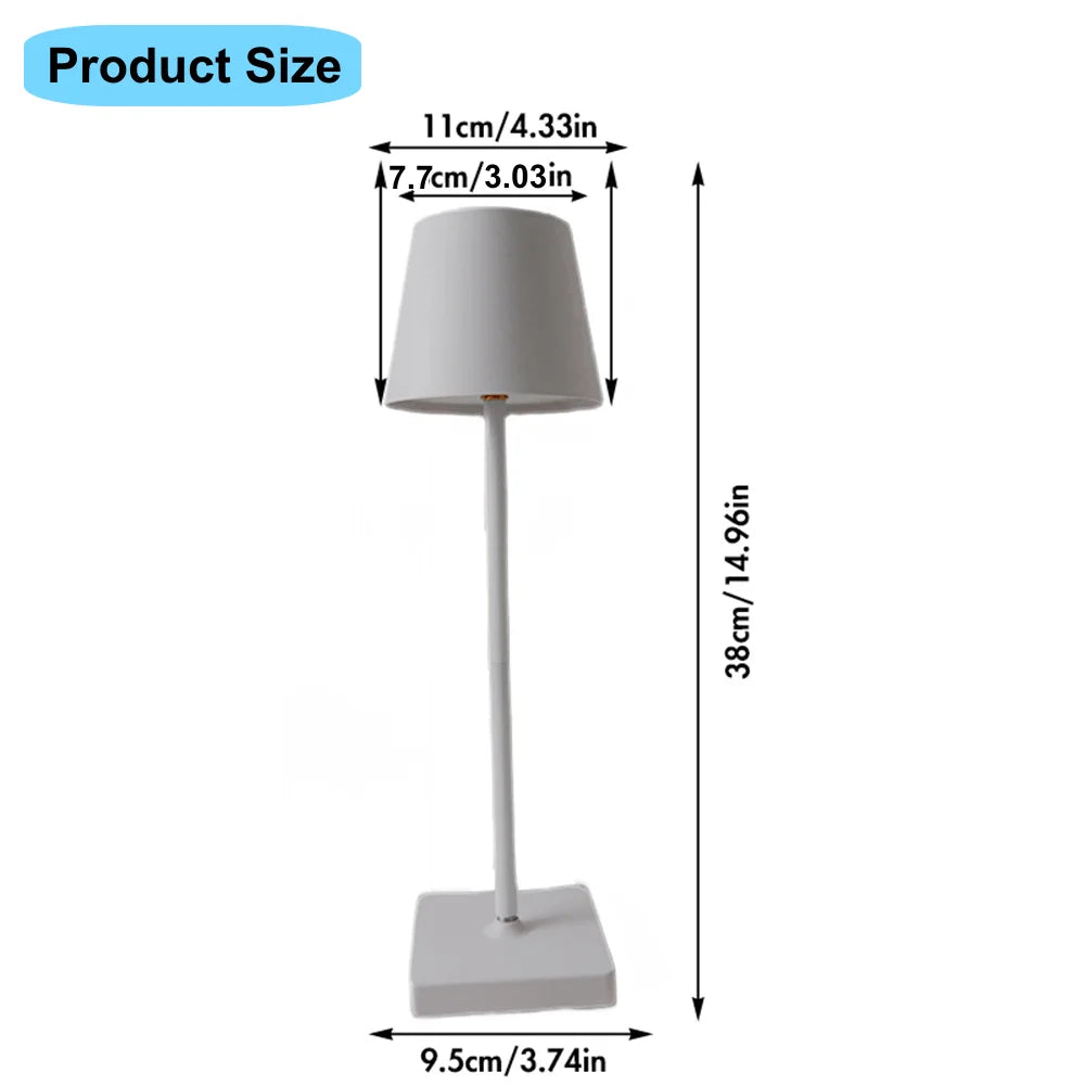 Cordless USB Rechargeable Table Light Touch Switch Desk Lamp for Bedside Hotel Restaurant Bar Club Cafe Atmosphere Night Decor