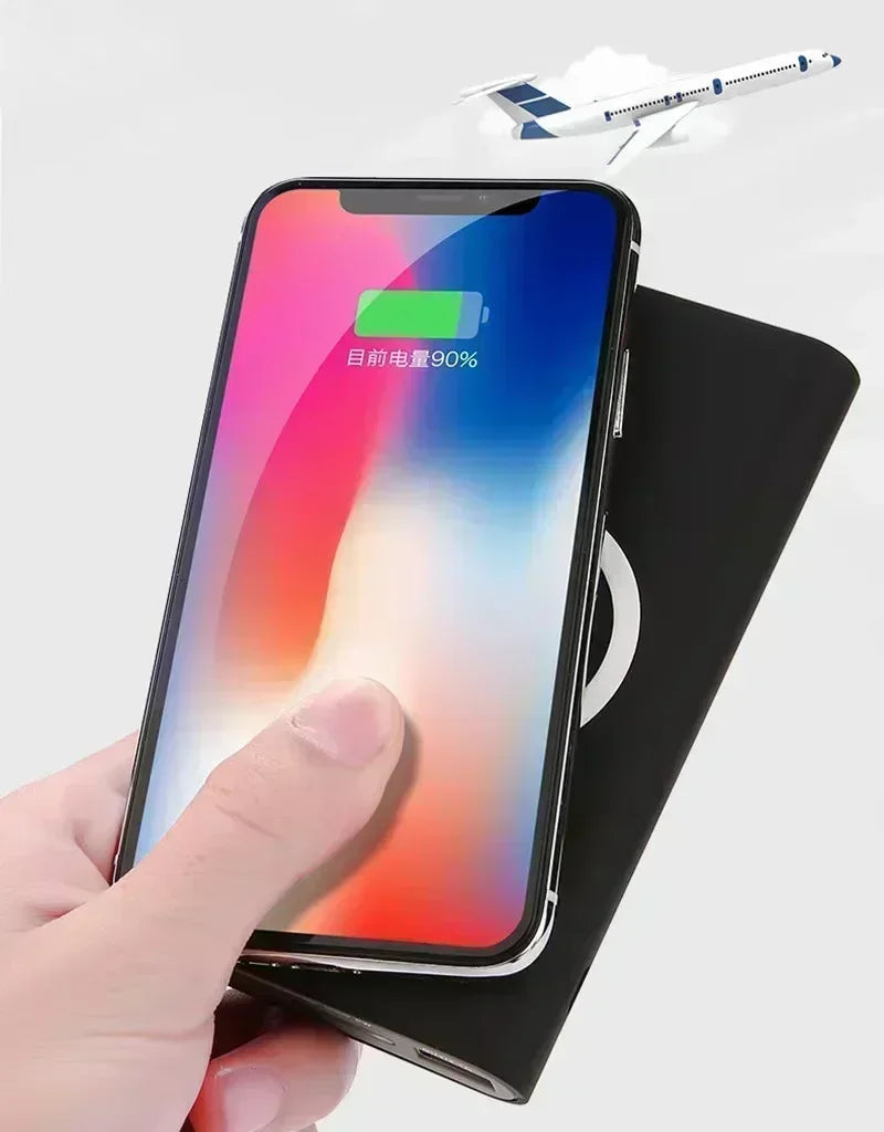 NEW Wireless FastCharging PowerBank Portable 200000mAhLED Display External BatteryPack ForHTC PowerBank IPhone