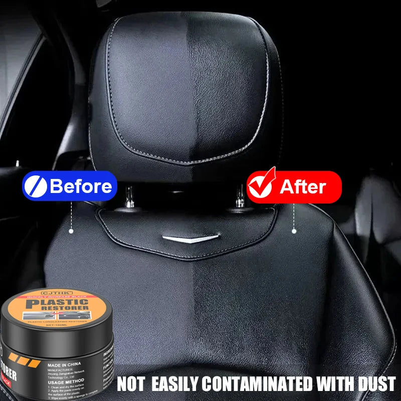 Car Plastic Restorer Back To Black Gloss Auto Interior Leather & Panel Renewal Wax Coating Agent Auto Polish And Repair Coating