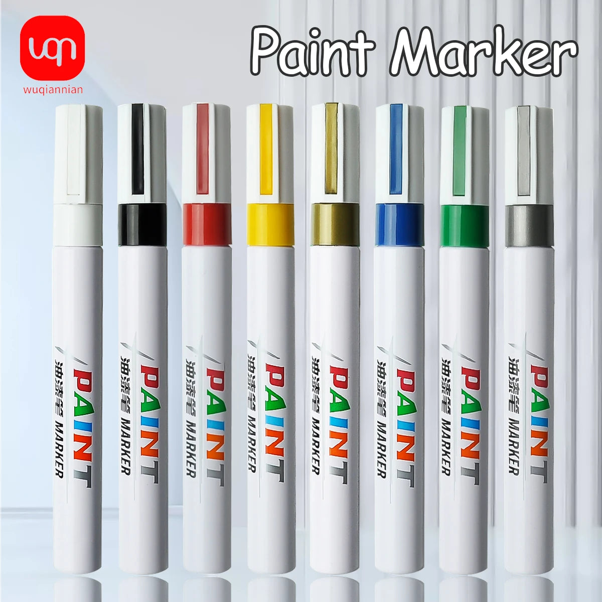 1pcs Car Scratch Repair Paint Pen Oil-Based Water-Proof Tire Tread Rubber Fabric Paint Marker PenPerManent Black White Red