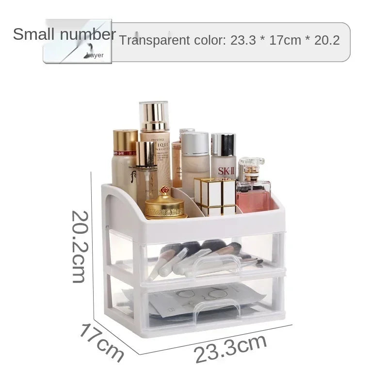 Make Up Case Jewelry Container Box Makeup Organizer Drawers Cosmetic Storage Box Makeup Brush Holder Brush Lipstick Container