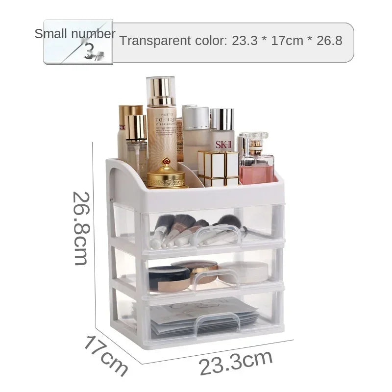 Make Up Case Jewelry Container Box Makeup Organizer Drawers Cosmetic Storage Box Makeup Brush Holder Brush Lipstick Container