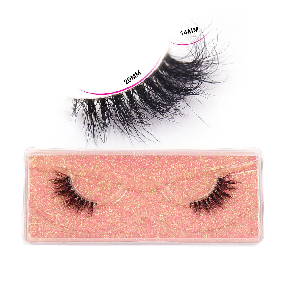 Maquillaje Mink Lashes 3D Half False Eyelash Make Up Lashes Extension Natural short False Cils Clear Band Hand Made Lashes H03