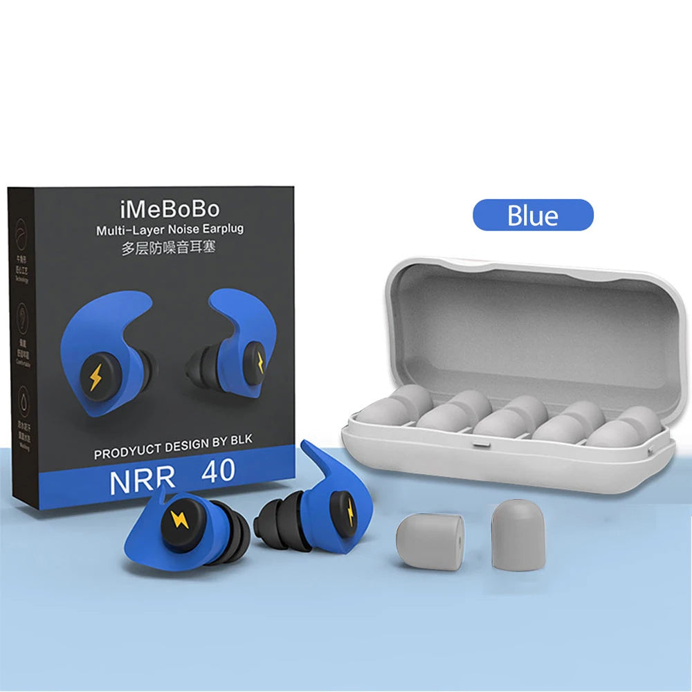 Ear Plugs Sleep Silicone Black Soundproof Tapones Oido Ruido Noise Reduction Filter For Ears Earplug Soft Foam Sleeping Earplugs