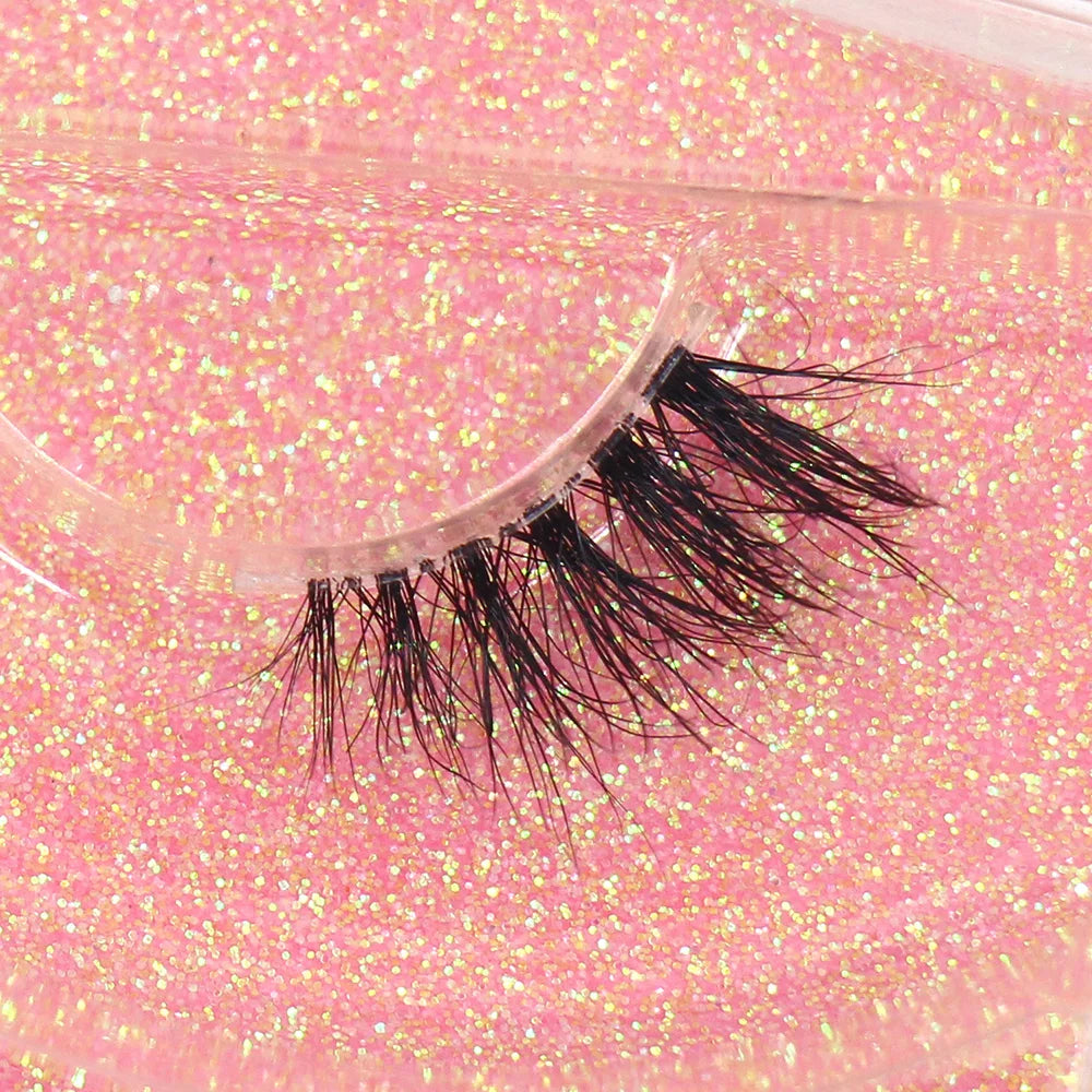 Maquillaje Mink Lashes 3D Half False Eyelash Make Up Lashes Extension Natural short False Cils Clear Band Hand Made Lashes H03