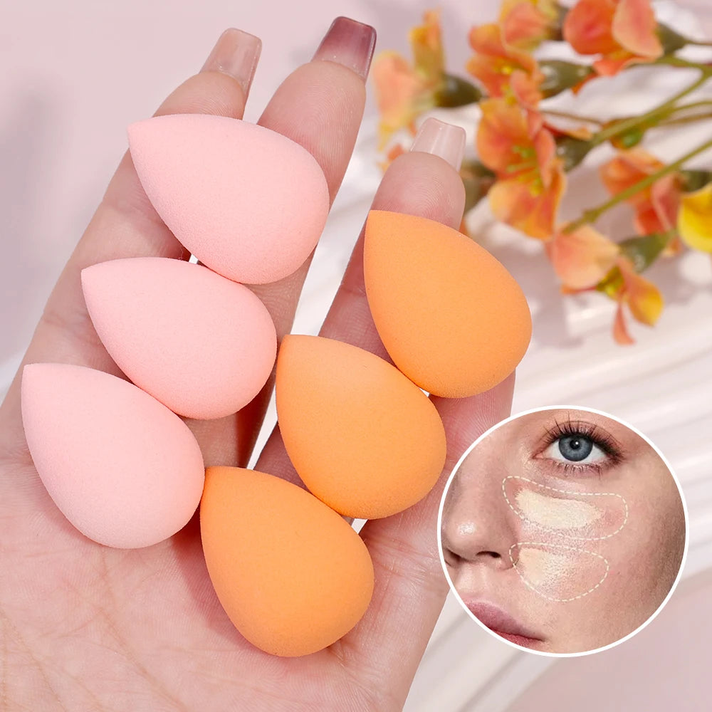 Mini Size Makeup Beauty Eggs Dry Wet Use Professional Cosmetic Puff Concealer Soft Sponge for Blending Foundation Powder Make Up