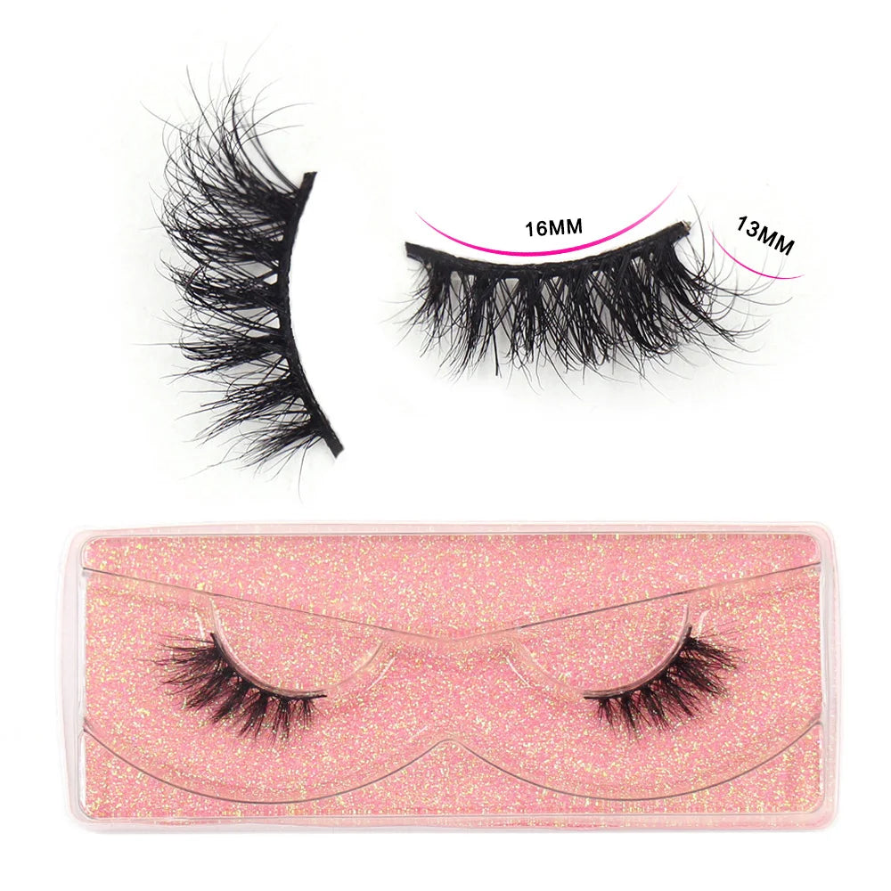 Maquillaje Mink Lashes 3D Half False Eyelash Make Up Lashes Extension Natural short False Cils Clear Band Hand Made Lashes H03