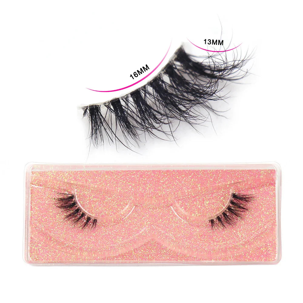 Maquillaje Mink Lashes 3D Half False Eyelash Make Up Lashes Extension Natural short False Cils Clear Band Hand Made Lashes H03