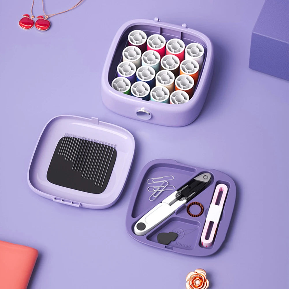 Portable Mini Travel Household Needle Sewing Box Set Sewing Kit Storage Bags Sundries Organizer Home Tools Sewing Accessories