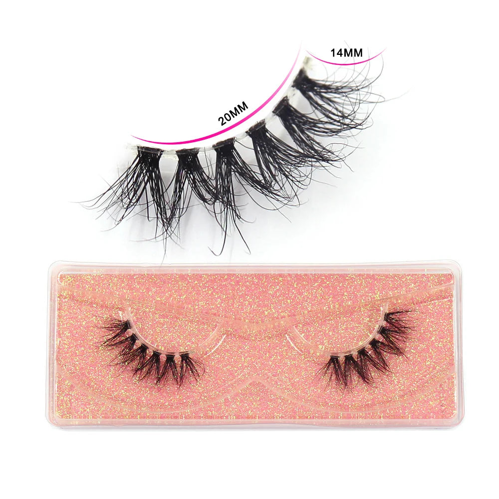 Maquillaje Mink Lashes 3D Half False Eyelash Make Up Lashes Extension Natural short False Cils Clear Band Hand Made Lashes H03