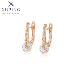 Xuping Jewelry Fashion Luxury Romantic Серьги Women Drop Earrings with Synthetic Cubic Zirconia for Valentine's Day Gift 27656