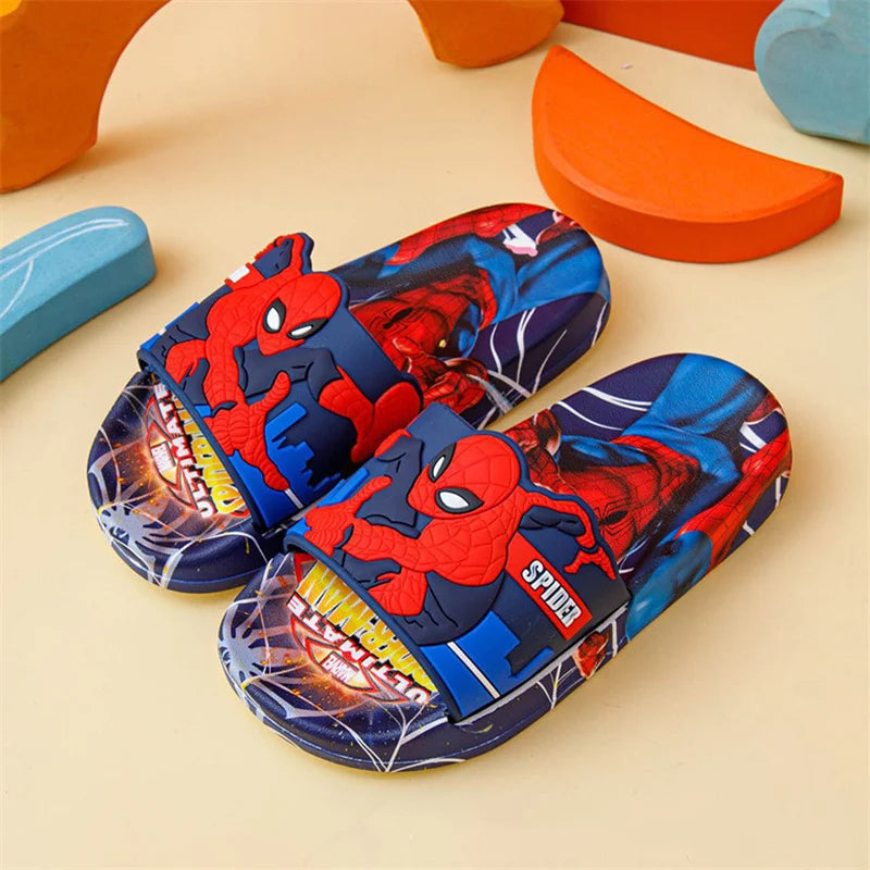 Children's Slippers Summer Boys' Cartoon Home Indoor Anti slip Soft Sole Baby Slippers Boys' Girls' Slippers Bathroom Shoes Size