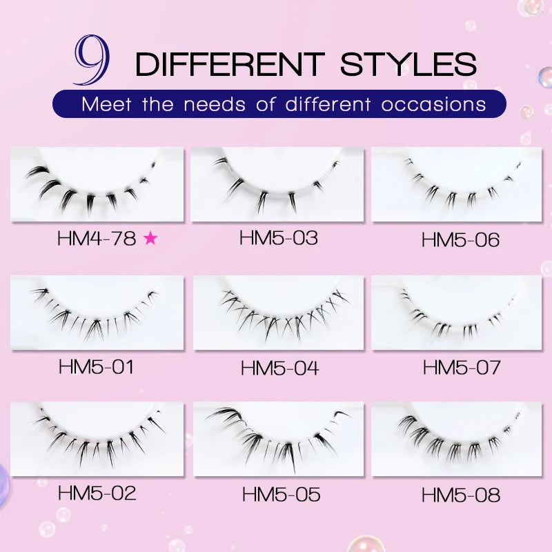 Bottom False Eyelashes Lower Lash Extensions 10 Pairs Under Fake Lashes Strip Manga Natural Look Pack Soft Make Up For Women