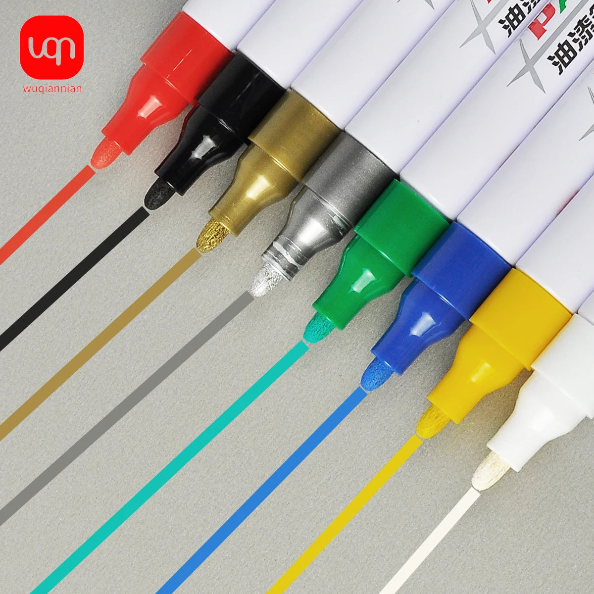 1pcs Car Scratch Repair Paint Pen Oil-Based Water-Proof Tire Tread Rubber Fabric Paint Marker PenPerManent Black White Red